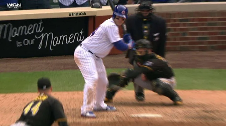 PIT@CHC: Rizzo gets plunked for the second time