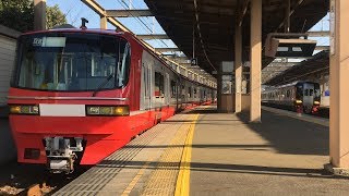 試運転並ぶ！ 名鉄2213F(試運転) 試35レ本宿駅通過！