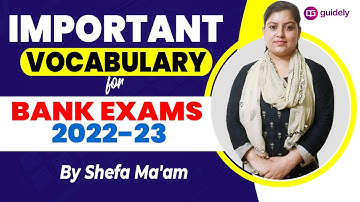 Important Vocabulary for Bank Exams 2022-23 By Shefa Ma