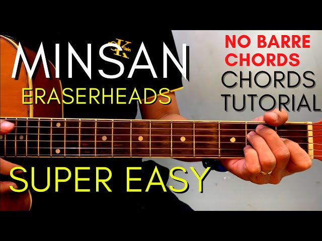 Eraserheads - MINSAN Chords (EASY GUITAR TUTORIAL) for Acoustic Cover