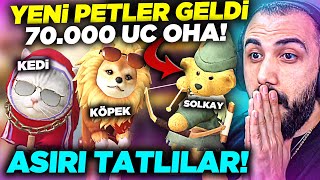 YENİ PETLER KEDİ,KÖPEK VE AYI GELDİ!! 😮 70.000 UC PET Mİ OLUR?? | PUBG MOBILE