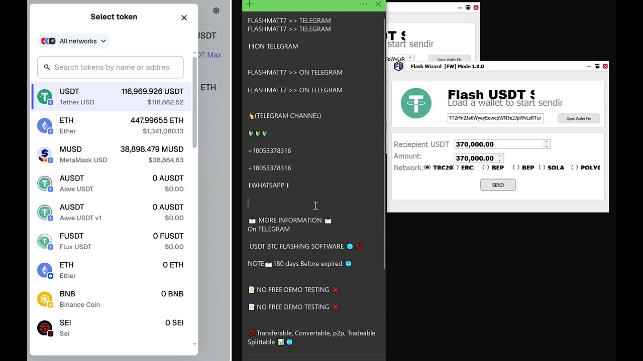 USDT SOFTWARE 2026 | FLASH USDT SENDER | TRADABLE | TRANSFERABLE 