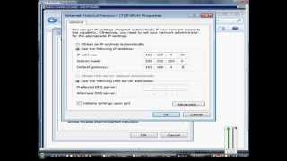 How to change your static IP address in Microsoft Windows 7