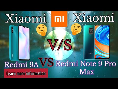 Xiaomi Redmi 9A vs Xiaomi Redmi Note 9 Pro Max