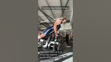 TIPS ON: Incline dumbbell rows #bodybuilding #fitnesstips #fyp #shorts