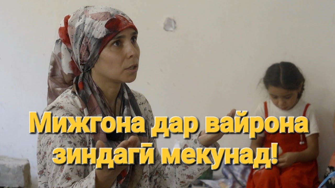 Мижгона дар таҳхонаи хонаи нотайёр бо се фарзанд зиндагӣ мекунад