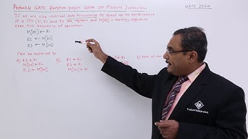 Machine Instructions GATE Exercise 1