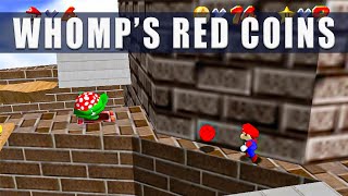 Super Mario 64 Switch Red Coins on the Floating Isle Course 2 Whomp's Fortress - 3D All Stars