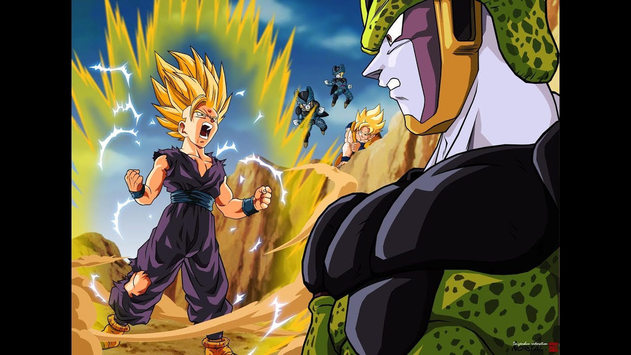 SSJ2 Gohan vs Cell Full Fight Dragon Ball Z YouTube