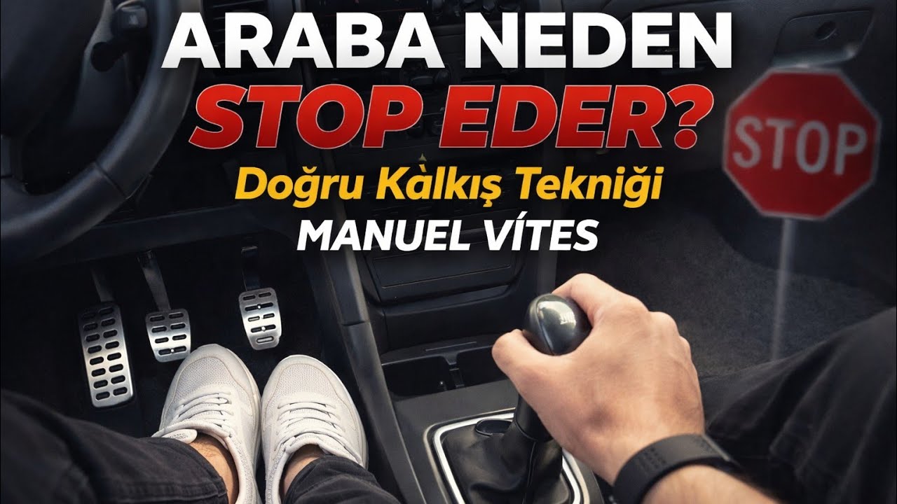 MANUEL VİTES ARABA NASIL KULLANILIR? DÜZDE-RAMPA-YOKUŞ KALKIŞI NASIL YAPILIR?(MANUAL GEAR CAR)
