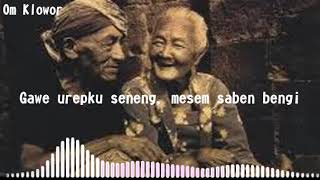 lirik lagu|sampe tuwek|pop paling uwenak sak 'DUNYO'
