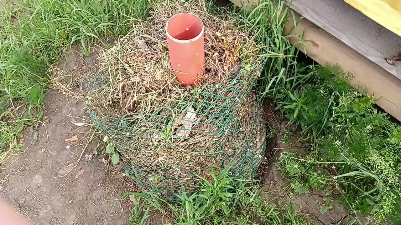Компостер из пластиковой сетки - YouTube
