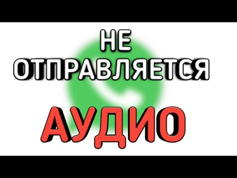 ЧТО ДЕЛАТЬ ЕСЛИ НЕ ОТПРАВЛЯЕТСЯ АУДИО В WhatsApp