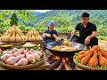 Making Crispy Sticky Rice Chicken to Sell at the Village Market &ndash; Cooking With Grandma