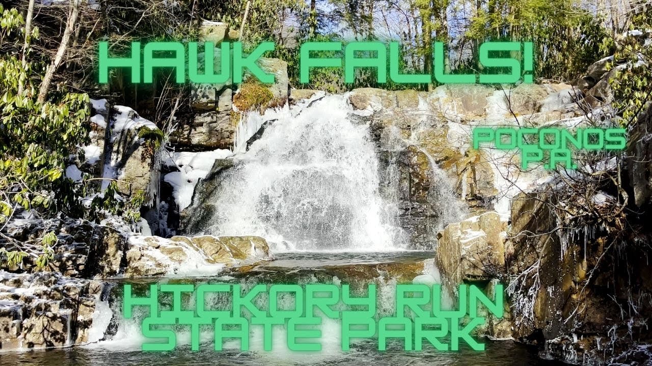Hiking to Hawk Falls in Hickory Run State Park, Poconos Pa.