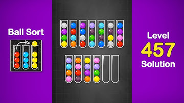 Ball Sort Puzzle Solution Level 457