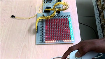 Space Invaders on an LED matrix with arduino