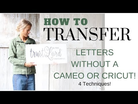 Hoe kan Letters Transfer naar Wood ~ DIY Letter Transfer ~ Teken Tutorial