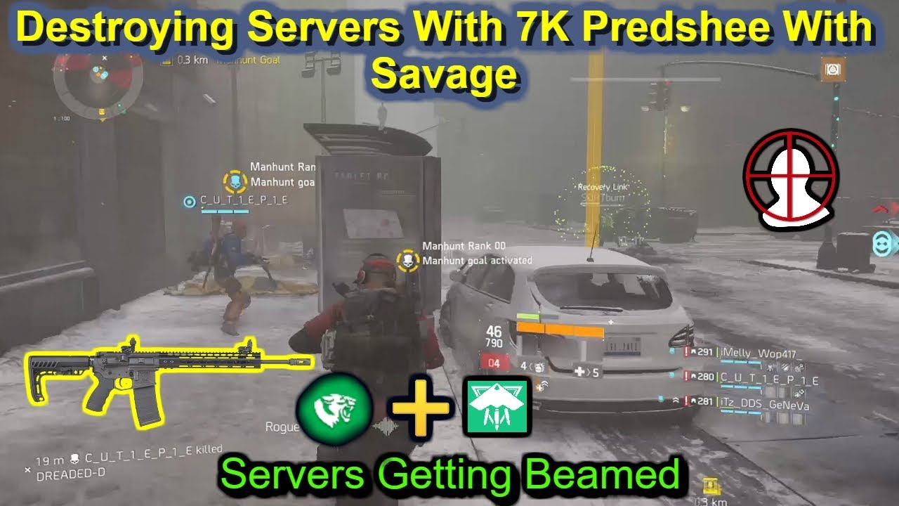 Destroying Servers With 7K Predshee With Savage(They Got Beamed)|Division 1.8.3|