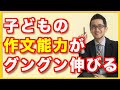 子ども作文能力がぐんぐん伸びる！『魔法の質問で「コトバの力」を伸ばそう　親子で取り組む作文教室』