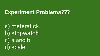 How to answer Experiment Problems | AP PHYSICS 1