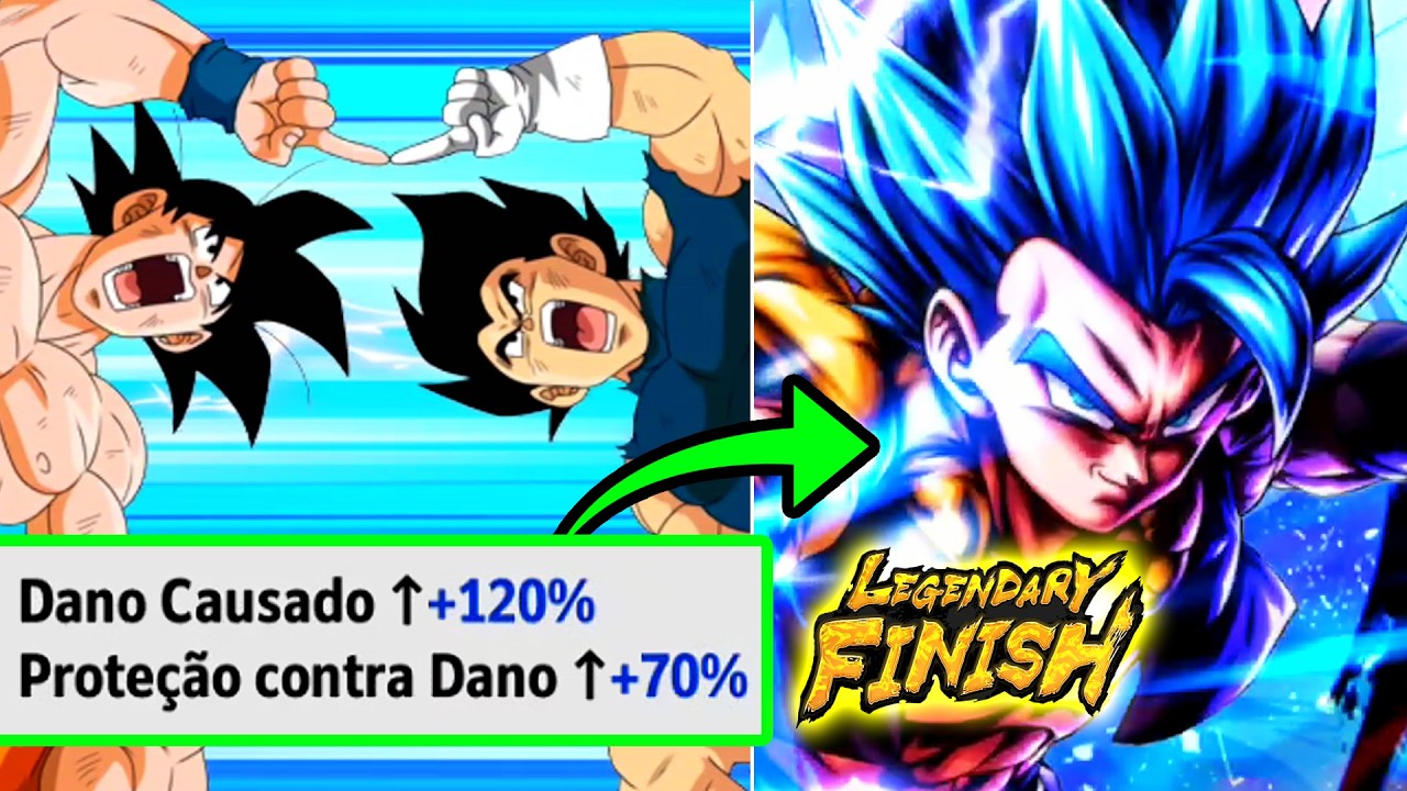 +120% DE DANO PARA O GOGETA LF AZUL NO PVP - DRAGON BALL LEGENDS