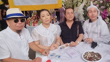 Đám tang VŨ LINH ns CẨM TIÊN, HỒNG TƠ động viên VŨ LUÂN vẻ mệt mỏi vì lo hậu sự