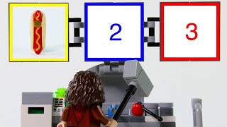 LEGO Experimental Hot Dog Minifigure STOP MOTION LEGO Hagrid Builds Hotdog Man | LEGO | Billy Bricks