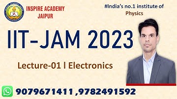 Lecture-01 l Electronics & solid state device l IIT-JAM 2023 l Physics