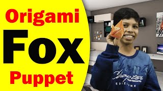 How to make an Easy Origami Paper Fox Puppet?