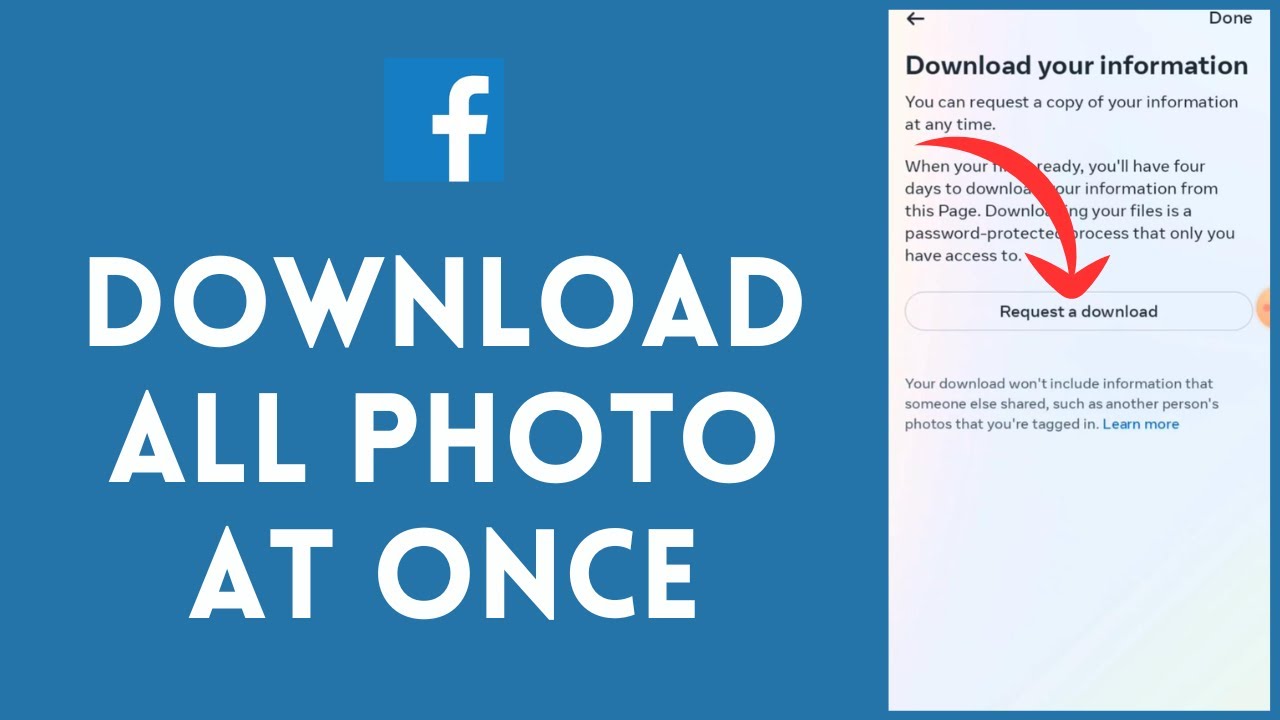 how-to-download-all-photos-at-once-on-facebook-2024-youtube