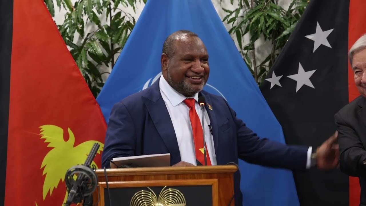 UNSG FULL Press Conference with the Prime Minister of Papua New Guinea on 2 September