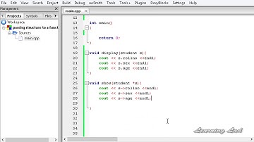 040  Passing Structure to Functions by Value, Pointer Address   C++ Video Tutorial