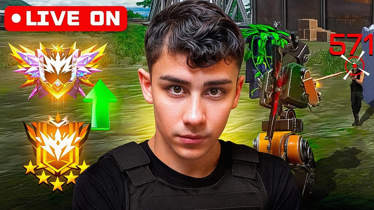 FREE FIRE AO VIVO - JOGANDO COM INSCRITOS ! DESAFIANTE BR RANK ! 01 BRASIL DE CARAPINA? 👑 