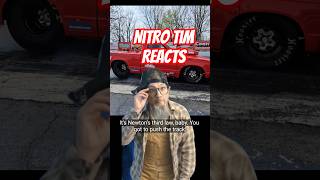 NOBODY CARES ABOUT YOUR PHYSICS, LARRY! 🏎️💨 Nitro Tim #dragracingshorts #burnouts #shorts
