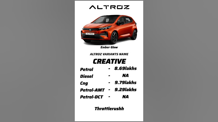 NEW LAUNCHED ALTROZ COLOUR & PRICE LIST#altroz #tata #drag #hatchback #new #car #tatamotors #newcars