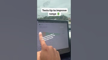 Tesla tip to increase range #tesla #teslacar #rangetest #electricvehicles #battery tric