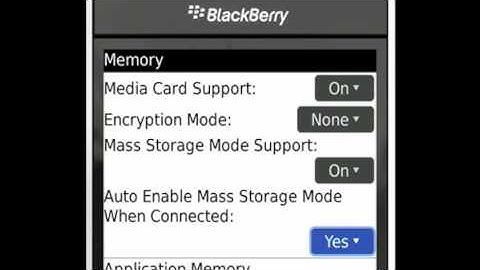 How to Enable Mass Storage Mode on a Blackberry