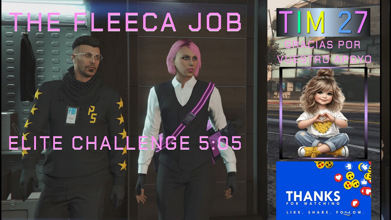 GTA Online The Fleeca Job Elite Challenge 5m05s