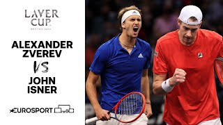 Zverev v Isner | 2021 Laver Cup - Highlights | Tennis | Eurosport