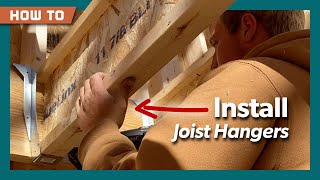 How to Install Joist Hangers on a Deck | Building a Deck