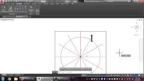Clock Face Numbers in AutoCAD