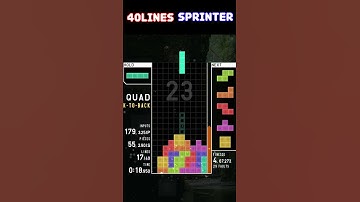 [TETR.IO] SS rank. Just a game of Tetris. 40Lines Sprinter. #263