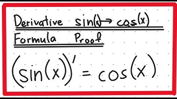 Derivative of sin(x) Proof - Daishinfinity
