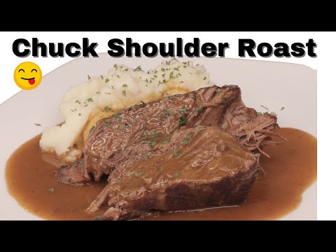 Beef Chuck Shoulder Roast Recipe with gravy hqdefault