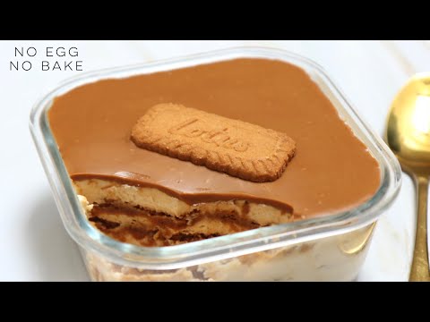 Delicious Biscuit Dessert Box  Biscoff Tiramisu dessert  No bake! No egg