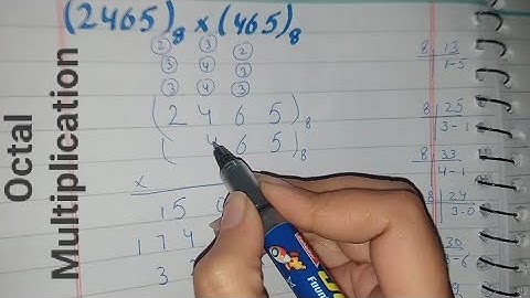 Octal Multiplication in Hindi, Octal Multiplication in Urdu