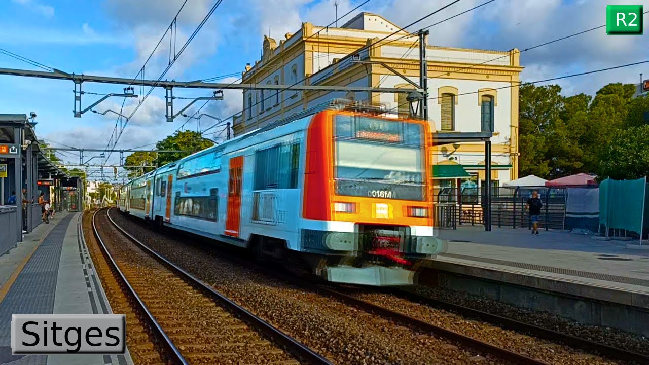 Sitges R2 Rodalies Barcelona Renfe 447 450 Civia 448 449 sitges-r2-rodalies-barcelona-renfe-447-450-civia-448-449