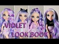Rainbow High LOOK BOOK for my Violet Willow doll (+hair tutorial)