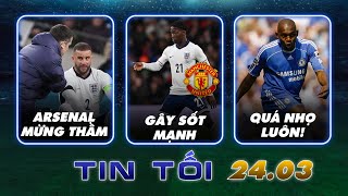 TIN TỐI (24/3): KOBBY MAINOO LẠI GÂY SỐT; SAO CHELSEA ĐỔ VỎ 12 NĂM; KANE + WALKER CHẤN THƯƠNG NẶNG?